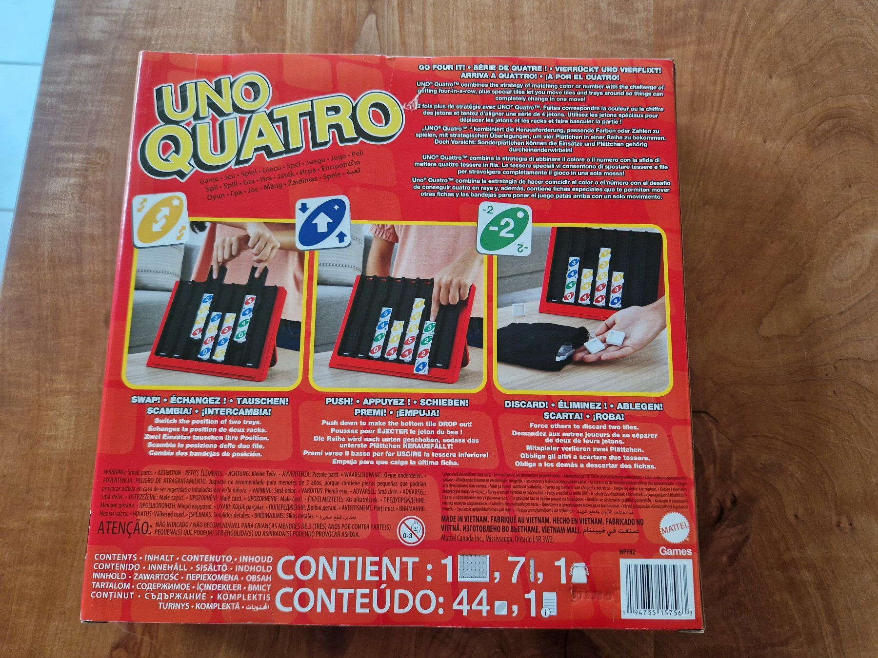 Mattel Spiele: NEU Spiel UNO QUATRO – Neu und originalverpackt aus Giswil von monimaus08 1