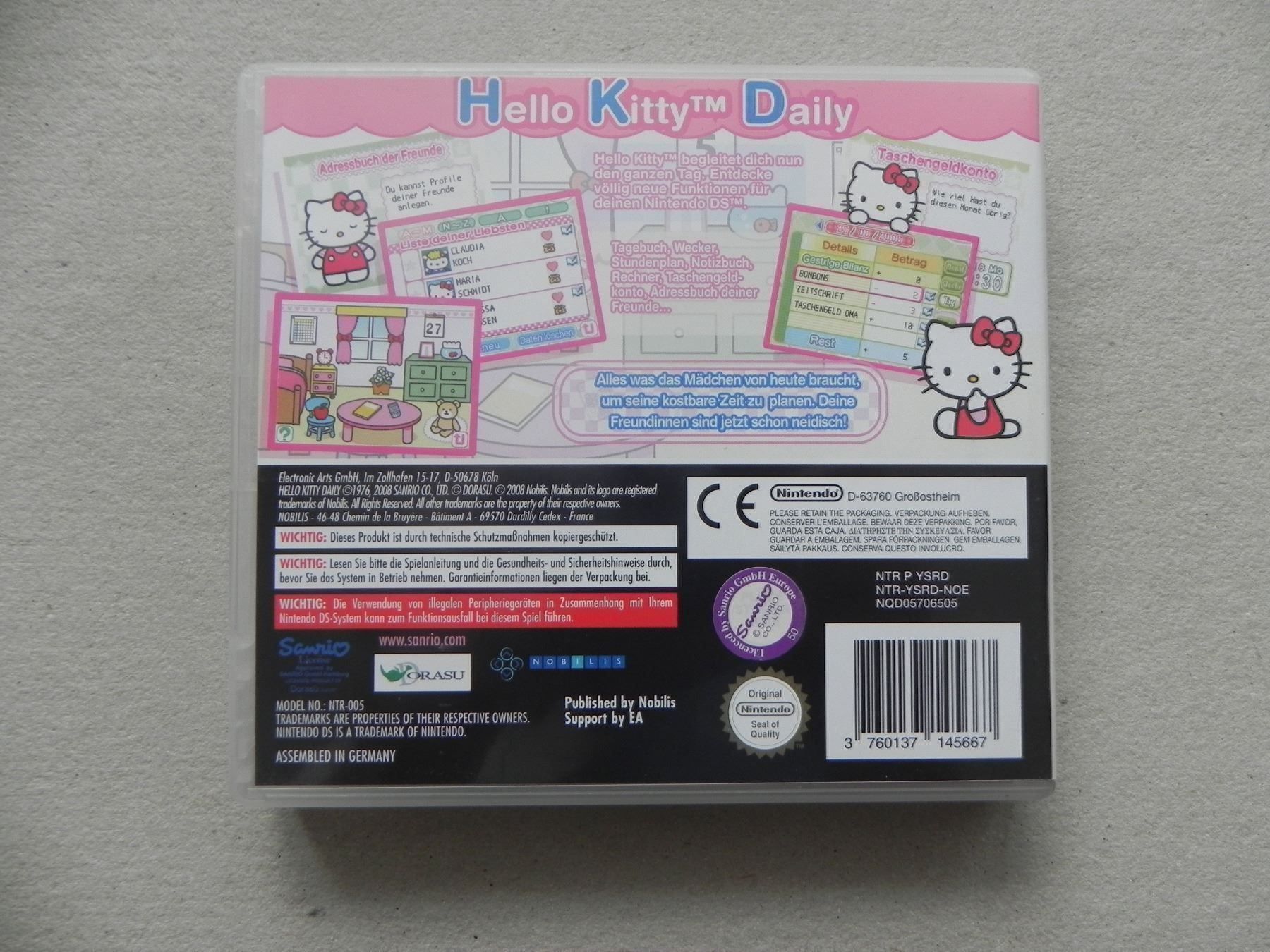 Nintendo Spiele: Nintendo DS Game Hello Kitty Daily – Gebraucht aus Siebnen von krimsie 1