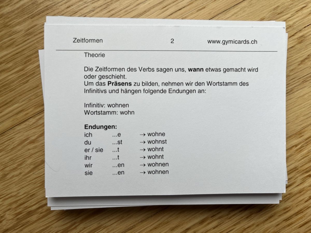 Libri: Gymicards Deutsch 5. Klasse – Usato da Zürich venduto da yeti044 5