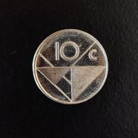 10 Cent Münze Aruba 1988