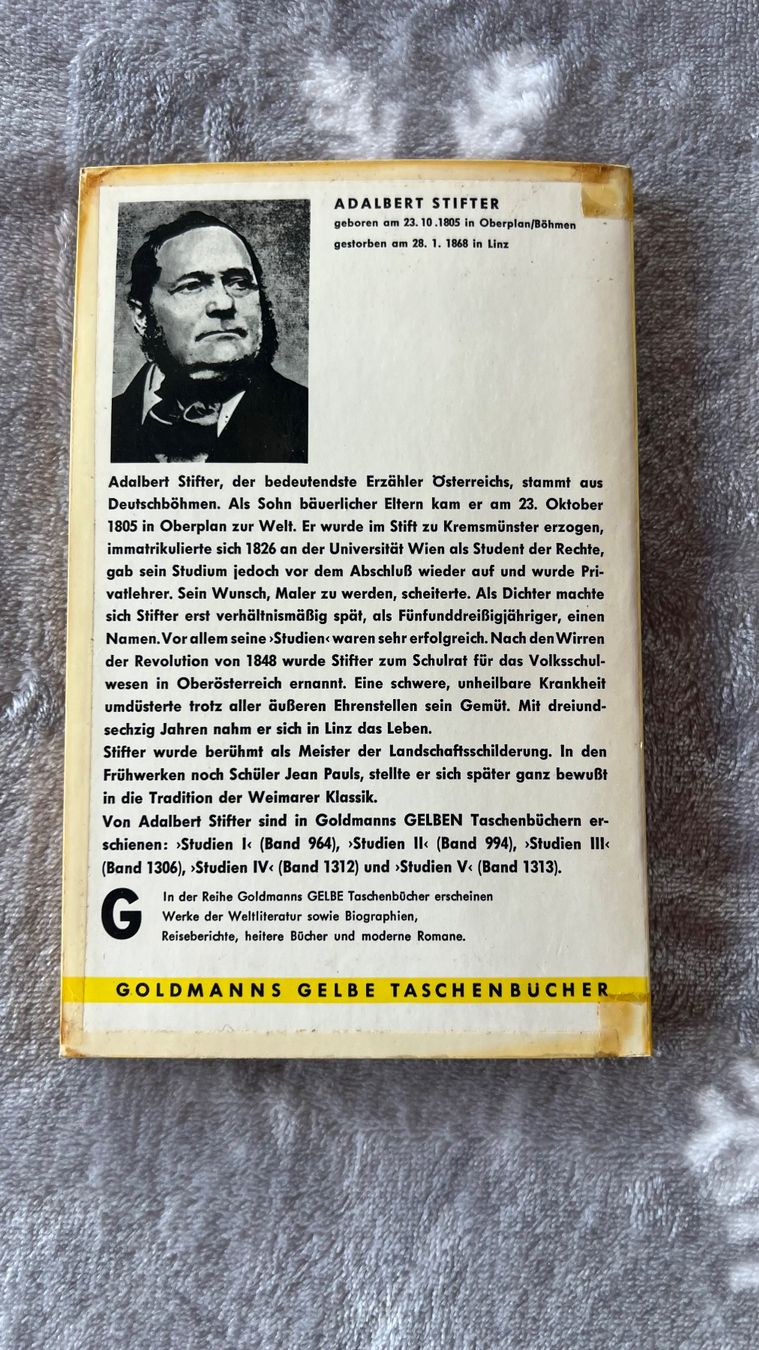 Bücher: Adalbert Stifter: Studien V, – Gebraucht aus Schübelbach von Dolly990_2 1