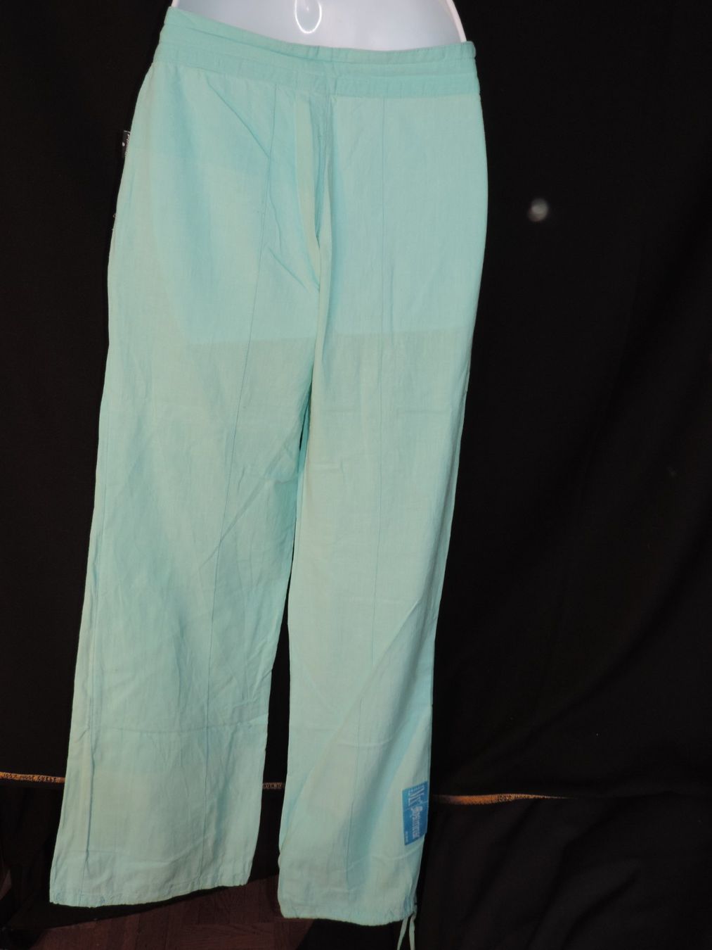 Pantaloni: pantalon lin droit léger turquoise – Usato da Genève venduto da Axelle333 7