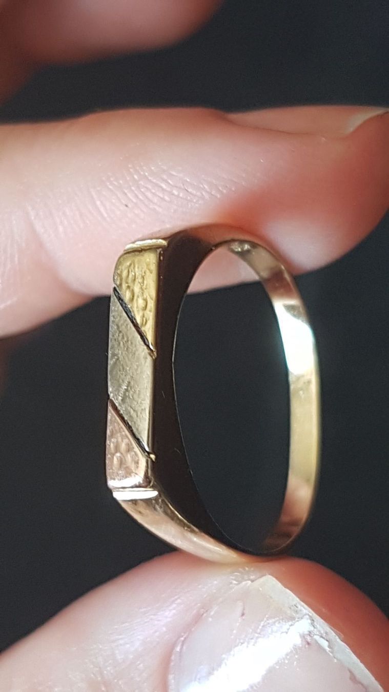 Ringe: Toller 3 farbiger Goldring aus 18 Karat – Neu (gemäss Beschreibung) aus Unterägeri von Altgoldschmuck 6