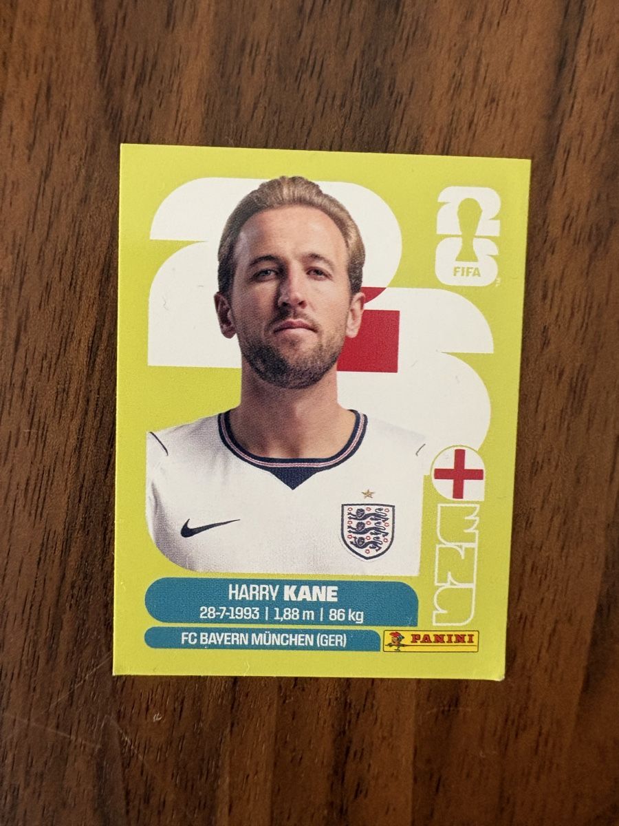 Panini Carte collezionabili: Panini WM 2026 Harry Kane Sticker – Nuovo (secondo la descrizione) da Menznau venduto da Hetfield85