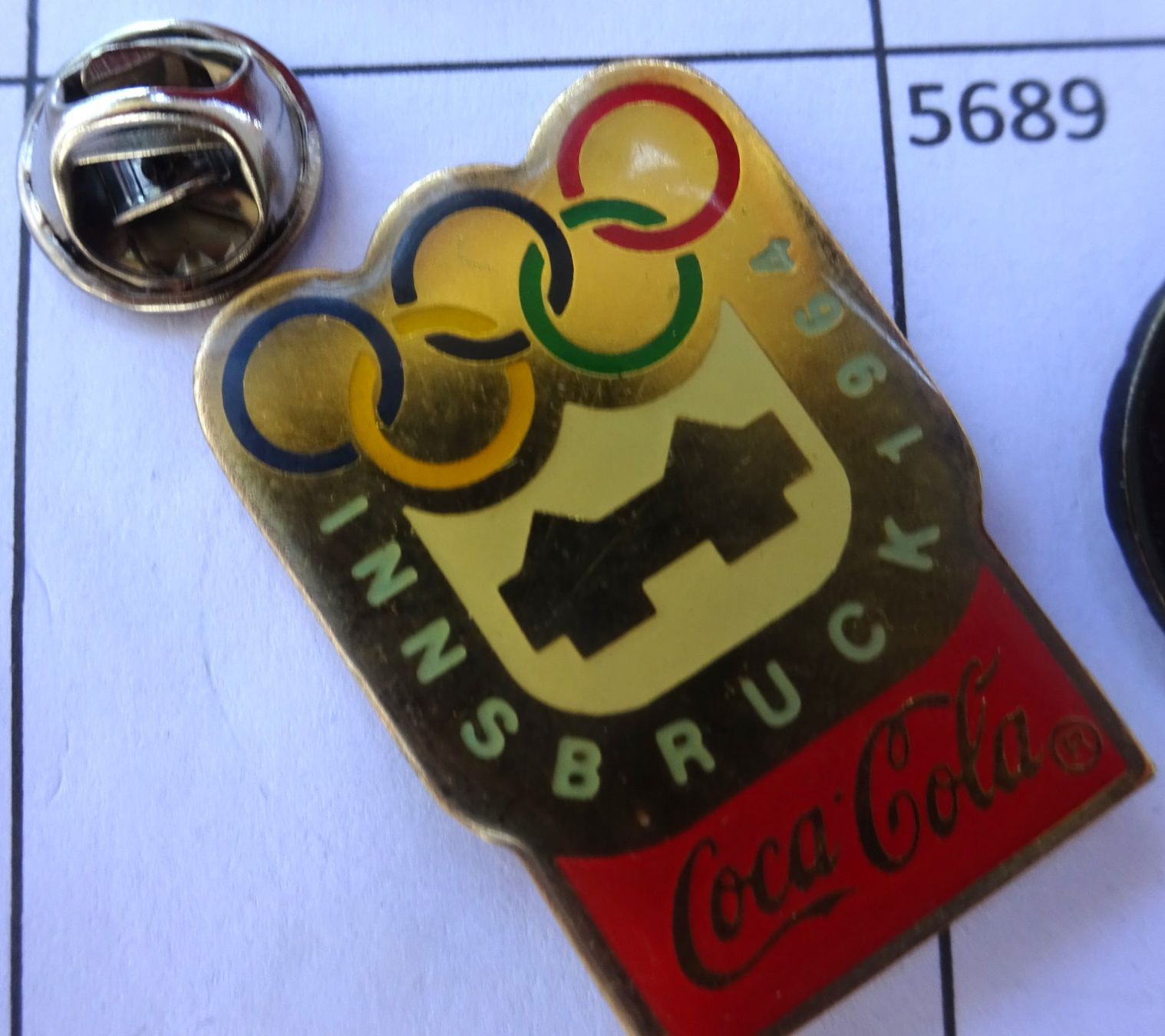 Placchette & Badge: Pin Olympiade Innsbruck Coca Cola – Usato da Utzenstorf venduto da BUtter81
