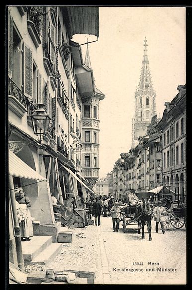 Cartes postales: AK Bern, Kesslergasse und Münster – D'occasion à Berlin par bartko-reher