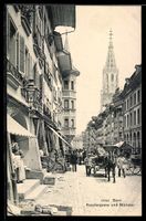 AK Bern, Kesslergasse und Münster