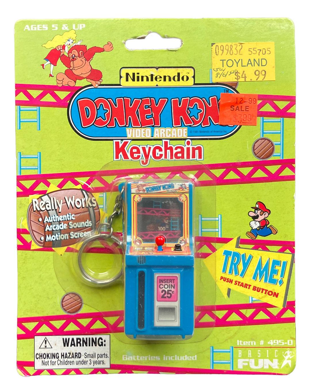 Portachiavi: Donkey Kong Video Arcade Keychain, White Mountain collection – Usato da Uster venduto da the_sz2y