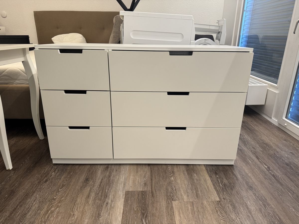 Ikea Cassettiere: Ikea Nordli Kommode Weiss 6 Schubladen  – Usato da Basel venduto da bau_6tk8