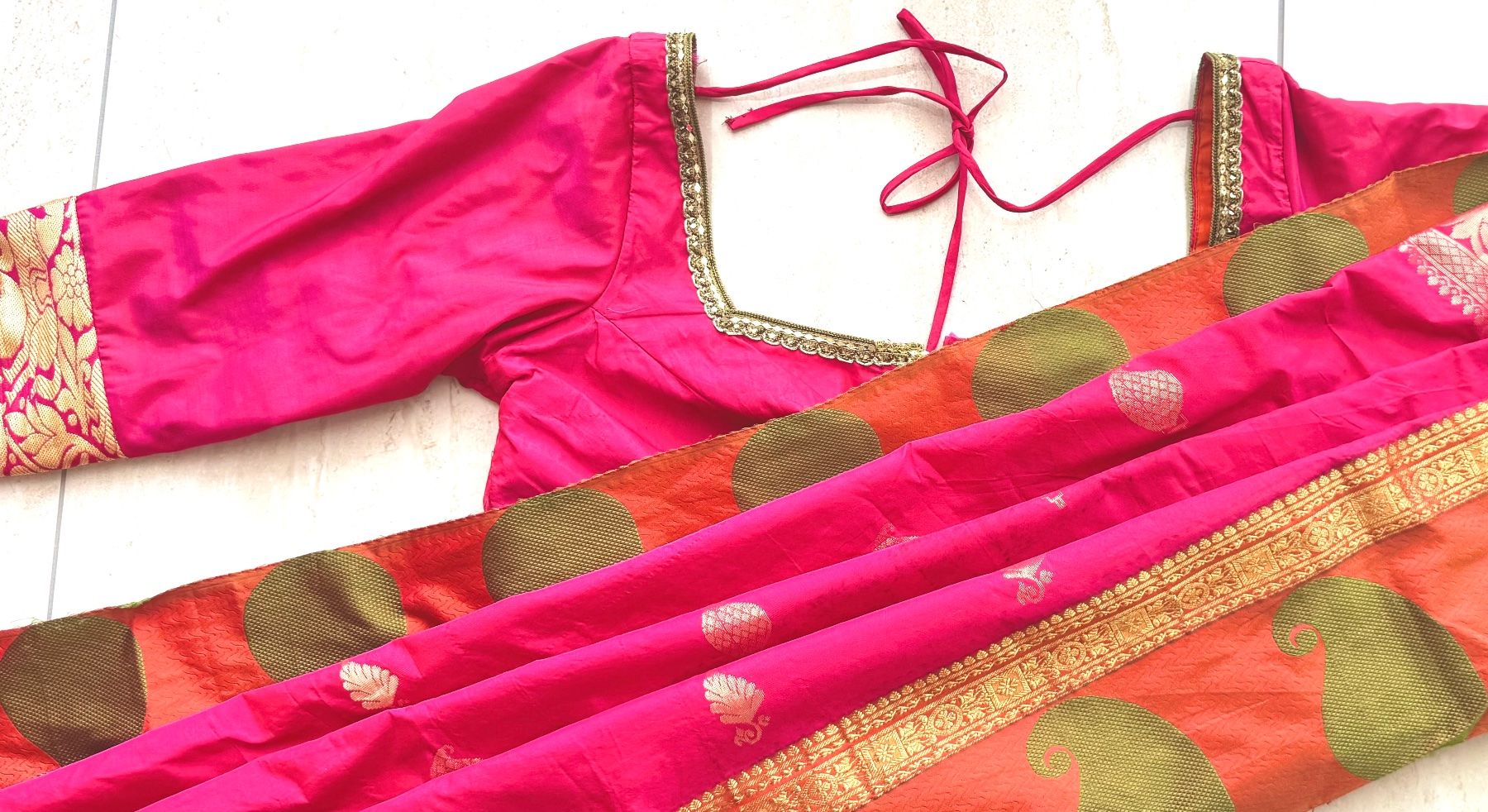 Vestiti: Sari in pink mit Bluse – Nuovo (secondo la descrizione) da Wichtrach venduto da Alyasahana