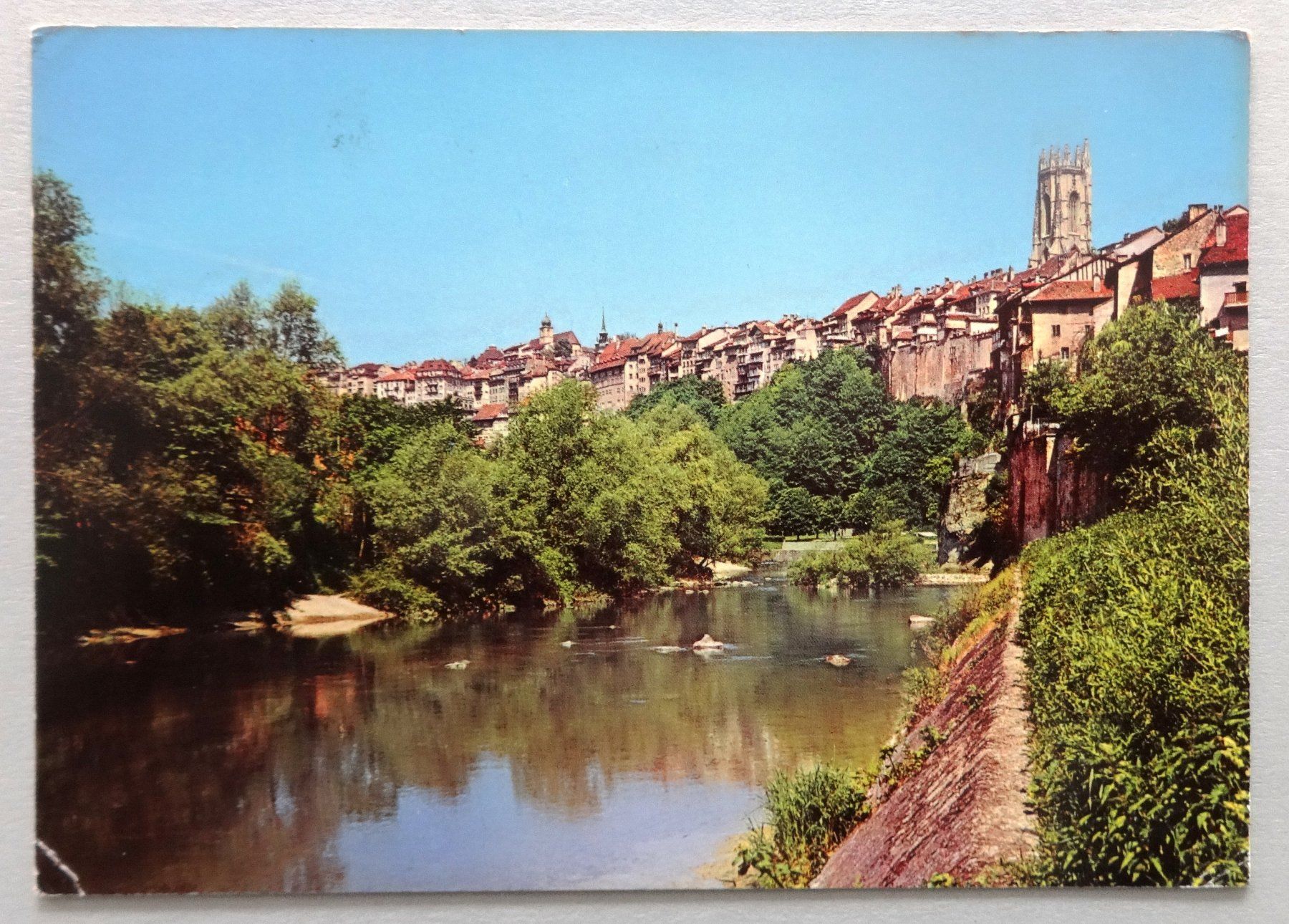 Ansichtskarten: Fribourg - Au bord de la Sarine – Gebraucht aus Fétigny von Billy2miny
