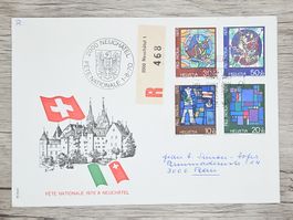 CL18 Enveloppe + Timbre Suisse 1970