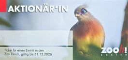 Ticket / Eintritt Zoo Zürich inkl. Masoala Regenwald