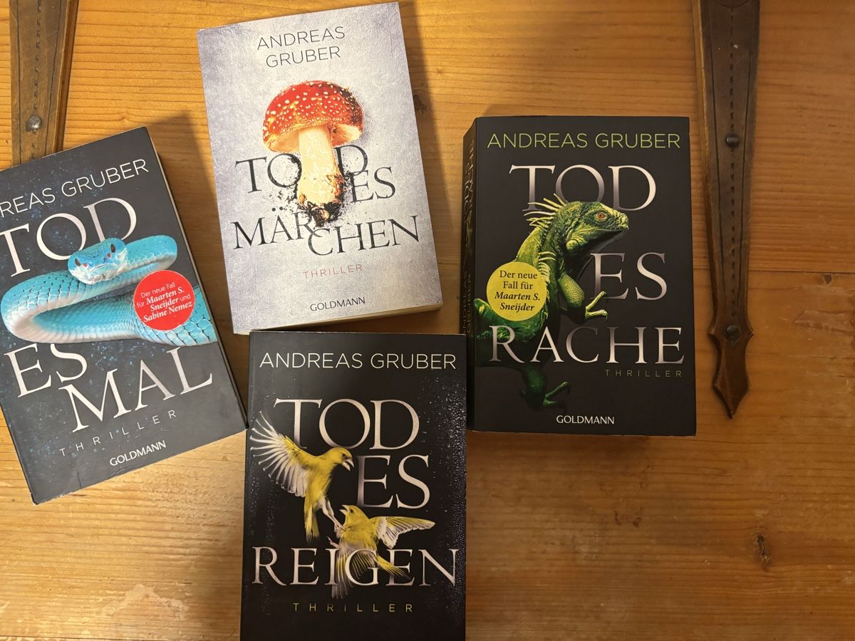Bücher: Andreas Gruber Thriller: Todesmal, Todes Rache, 4 Stück – Gebraucht aus Frutigen von fly222