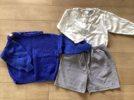 Babykleidung Set Gr. 62/68, blau,weiss