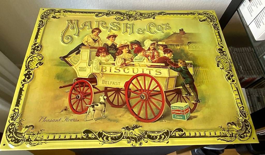 Insegne: Emailiertes Werbeblechschild im Retro-Style – Usato da Weinfelden venduto da bea_2ln5 1
