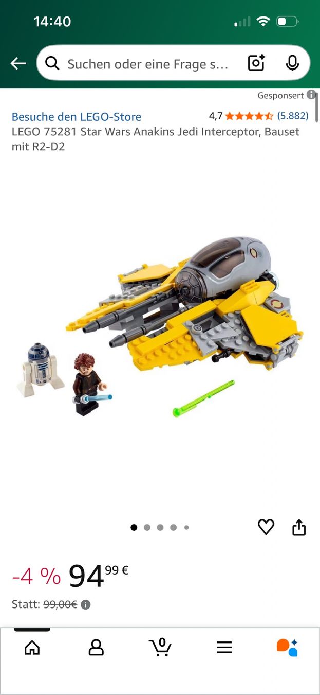 Lego Baukästen: LEGO 75281, Anakin's Jedi Interceptor 75281 – Neu (gemäss Beschreibung) aus Zürich von ole_8rwr