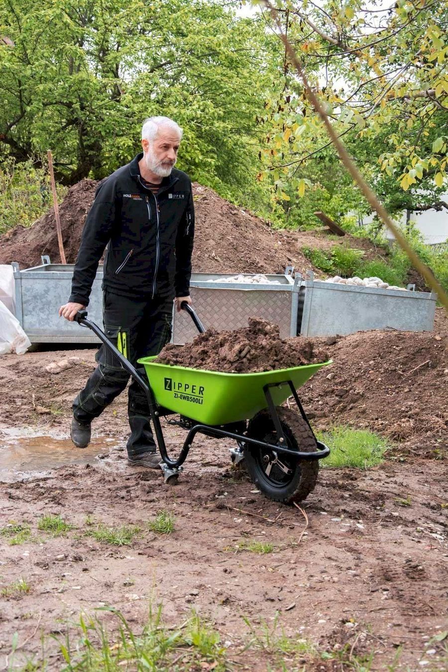 Attrezzi per edilizia: Zipper ZI-EWB500LI elektrisch Schubkarre – Nuovo e nell'imballaggio originale da Bottighofen venduto da zaap 6