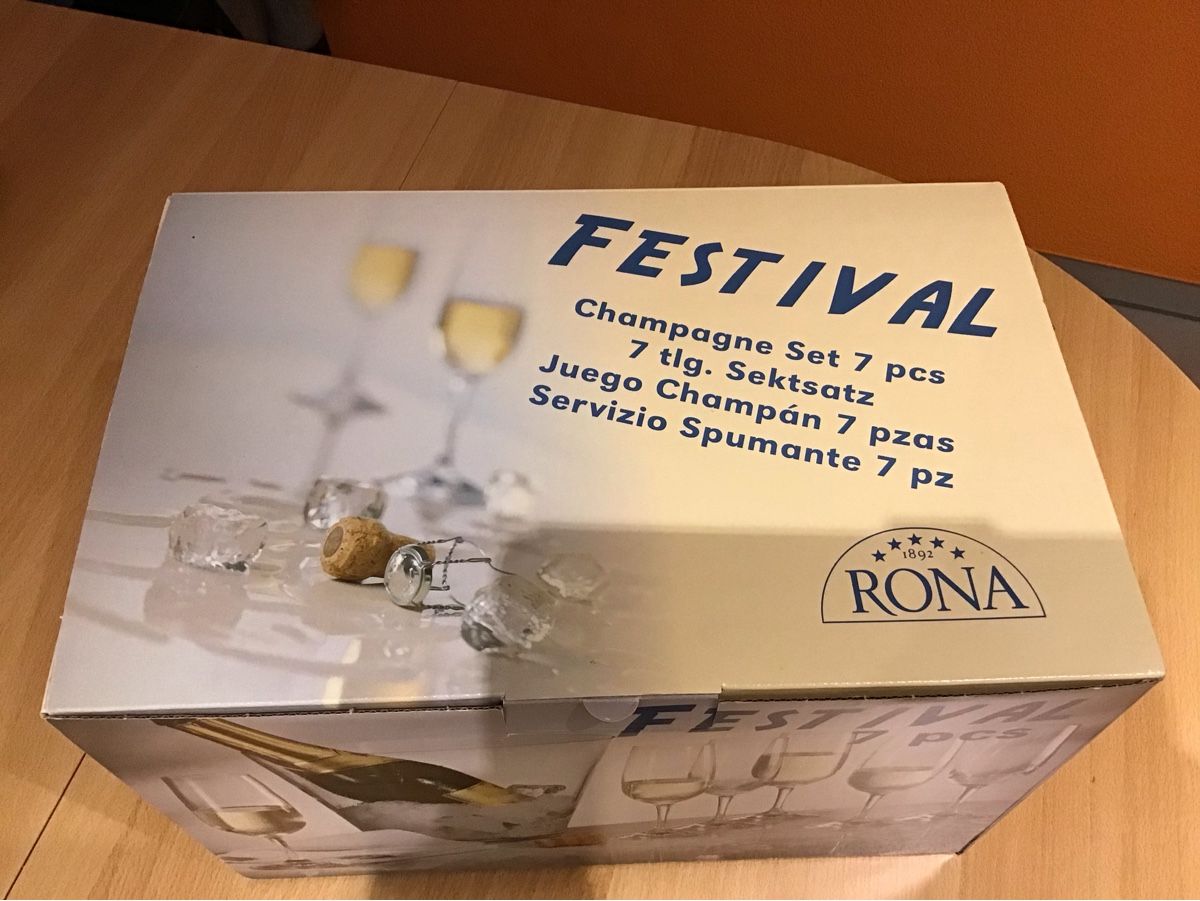 Bicchieri: Champagner set 7 Teilig  Rona – Nuovo e nell'imballaggio originale da Trimbach venduto da Mery70 3