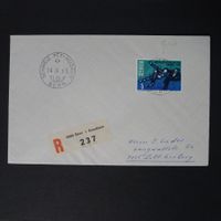 Nr.438, FDC 1965, Vollstempel-Luderbrief, WM Davos