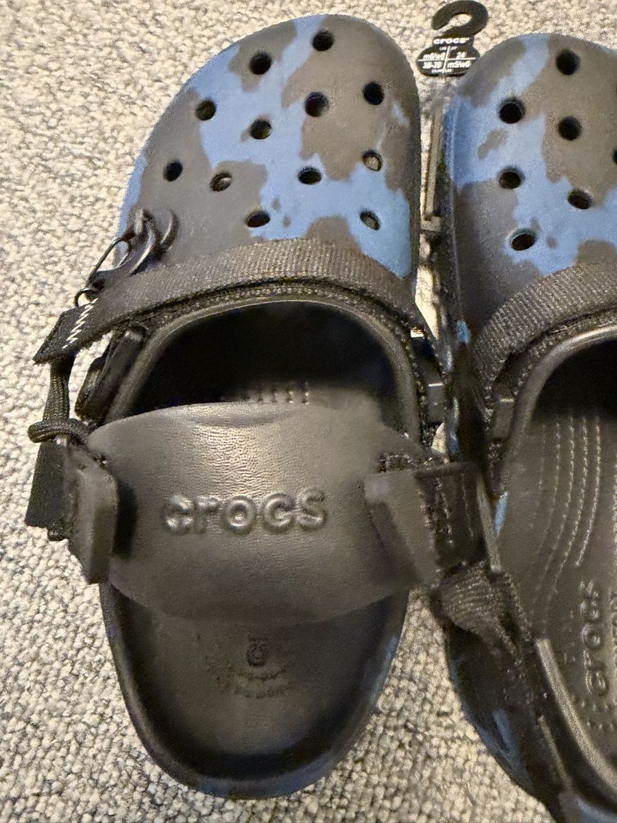 Crocs Scarpe da uomo: Crocs Duet Max Clog Post Malone Blue Camo – Nuovo e nell'imballaggio originale da Otelfingen venduto da Boosted 1
