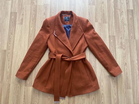 Ted Baker Wollmantel Kurzmantel Braun Gr.M (3) Top Zustand