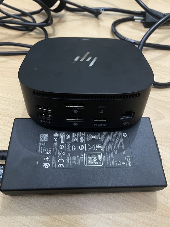 Supporto Da Tavolo Per HP USB-C Dock G5 – Fissaggio Sotto Il Piano, Nero, Per Scrivania Ordinata E Salvaspazio