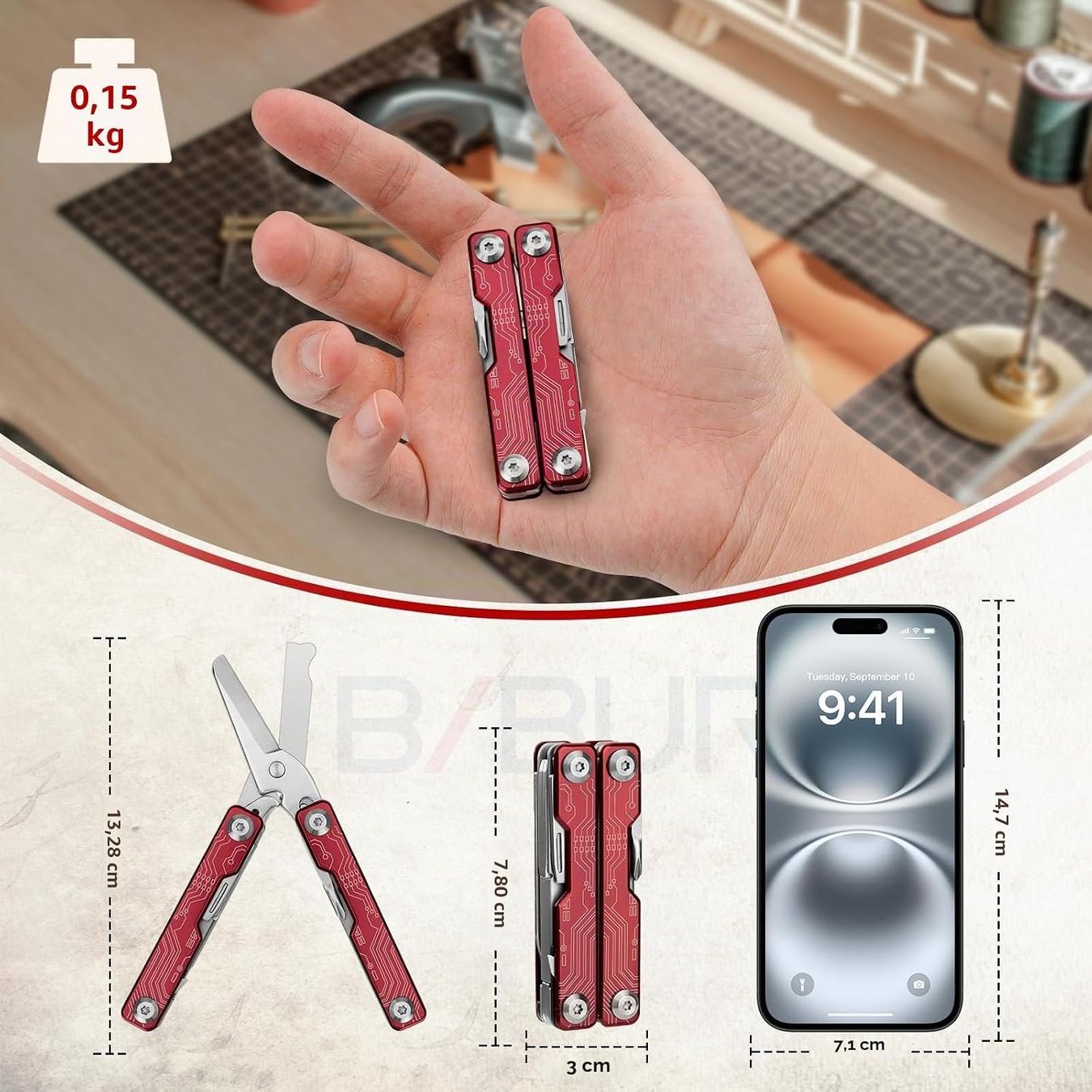 Alle Werkzeuge: Multitool mit Klappschere – Neu (gemäss Beschreibung) aus Rotkreuz von Squirrel_00 3