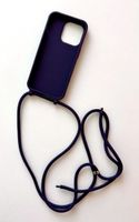 iPhone 14 Pro Handyhülle violett mit Band