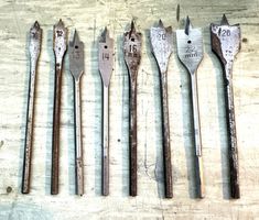 Assortiment mèches à bois plates 10-26 mm 8 pièces