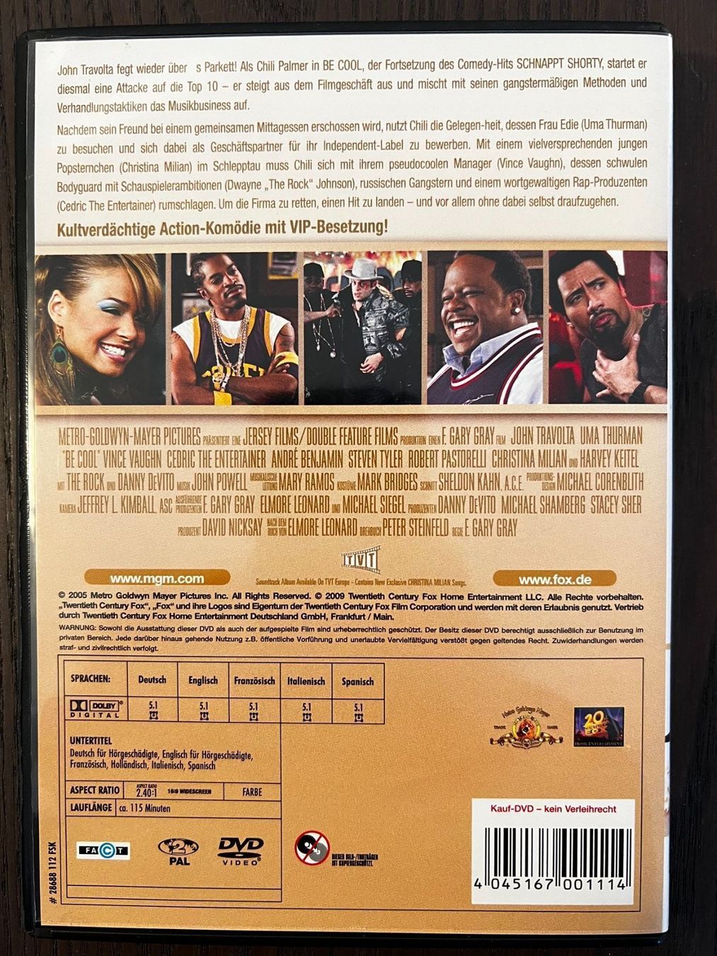 Tous les DVDs: Be Cool (2005) – D'occasion à Zürich par FilmFreunde 1