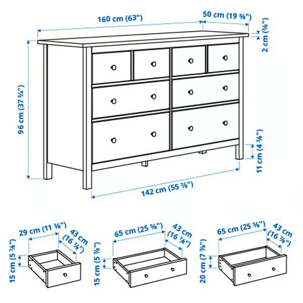 Ikea Kommoden: Ikea HEMNES Kommode mit 8 Schubladen, weiß – Gebraucht aus Cham von Diamant444 3