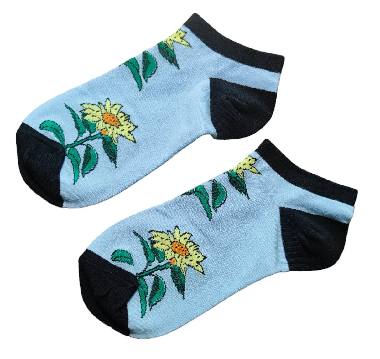 Calze: Sneaker-Socken Sonnenblumen / Sunflowers – Nuovo e nell'imballaggio originale da Zürich venduto da amysmith 1