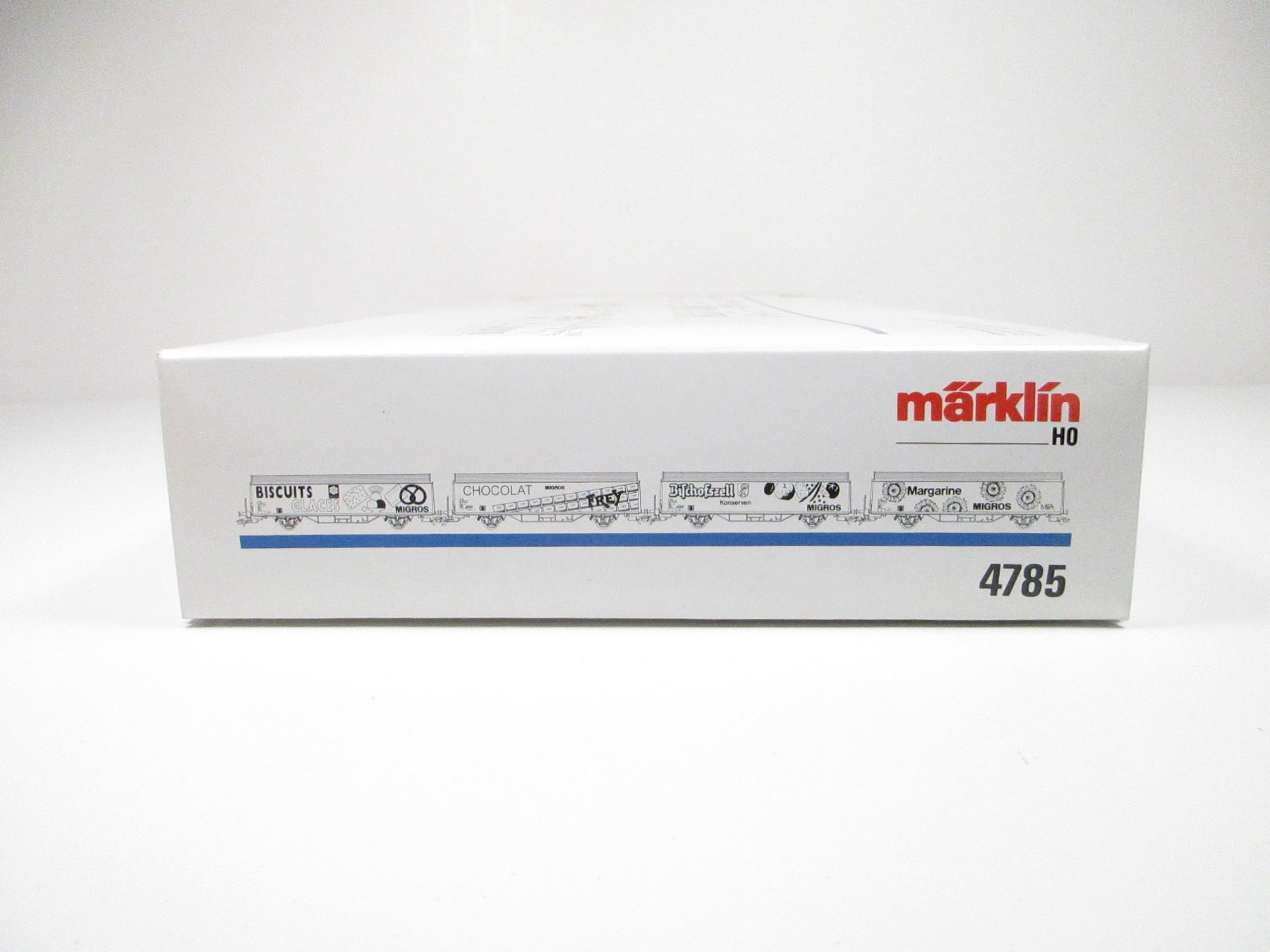 Märklin Modellini di ferrovie: Märklin H0 4785 SBB Güterwagen-Set MIGROS – Nuovo e nell'imballaggio originale da Olten venduto da Heinrich875 8