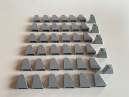 LEGO - DIVERSE - GRAUE - SCHRÄG - STEINE
