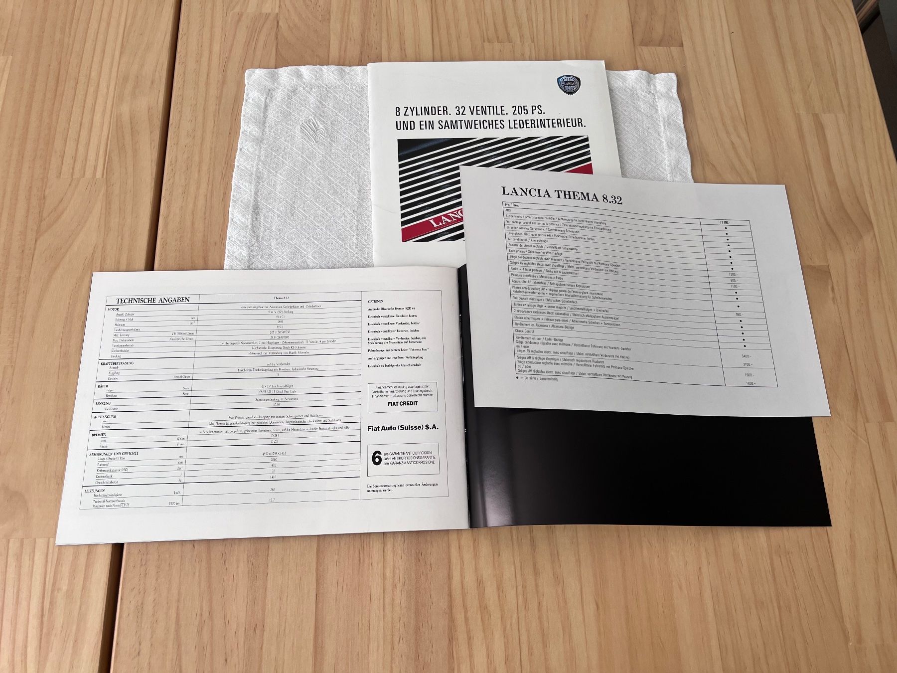 Lancia Dokumente: LANCIA THEMA 8.32 Verkausfsprospekt – Neu (gemäss Beschreibung) aus Münchenbuchsee von Volver64 5