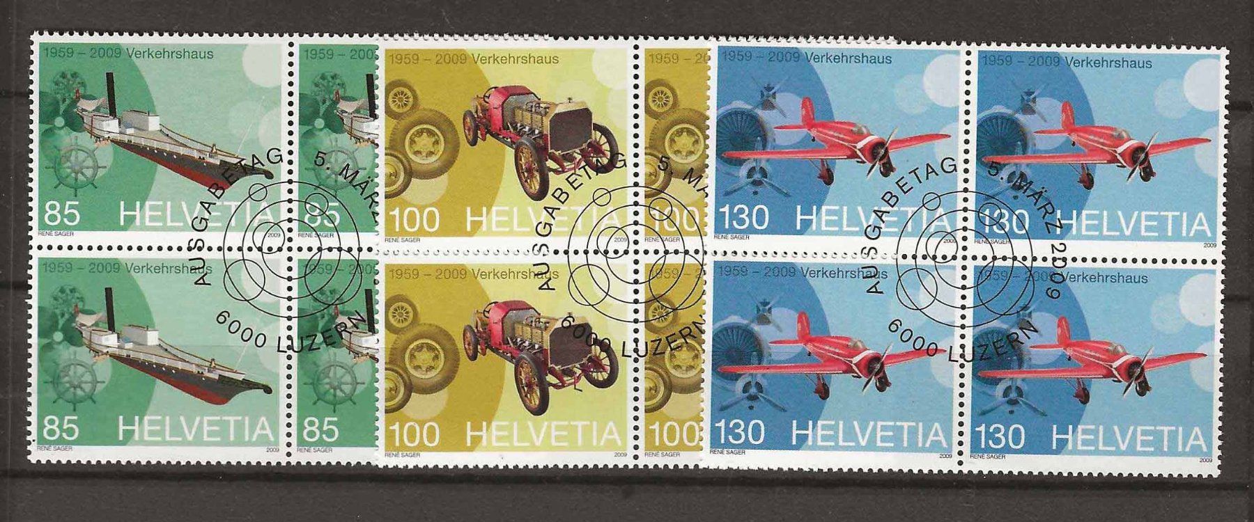Tutti i francobolli: B1302 - Museé des transports B4 1er jour – Usato da Trélex venduto da Phil_Albert
