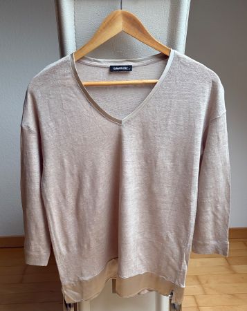 S.Marlon Leinen / Seide Pullover Gr.XS/S