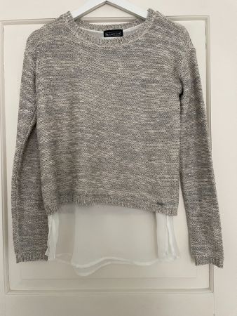 Strickpullover mit integrierter Bluse | kaum getragen