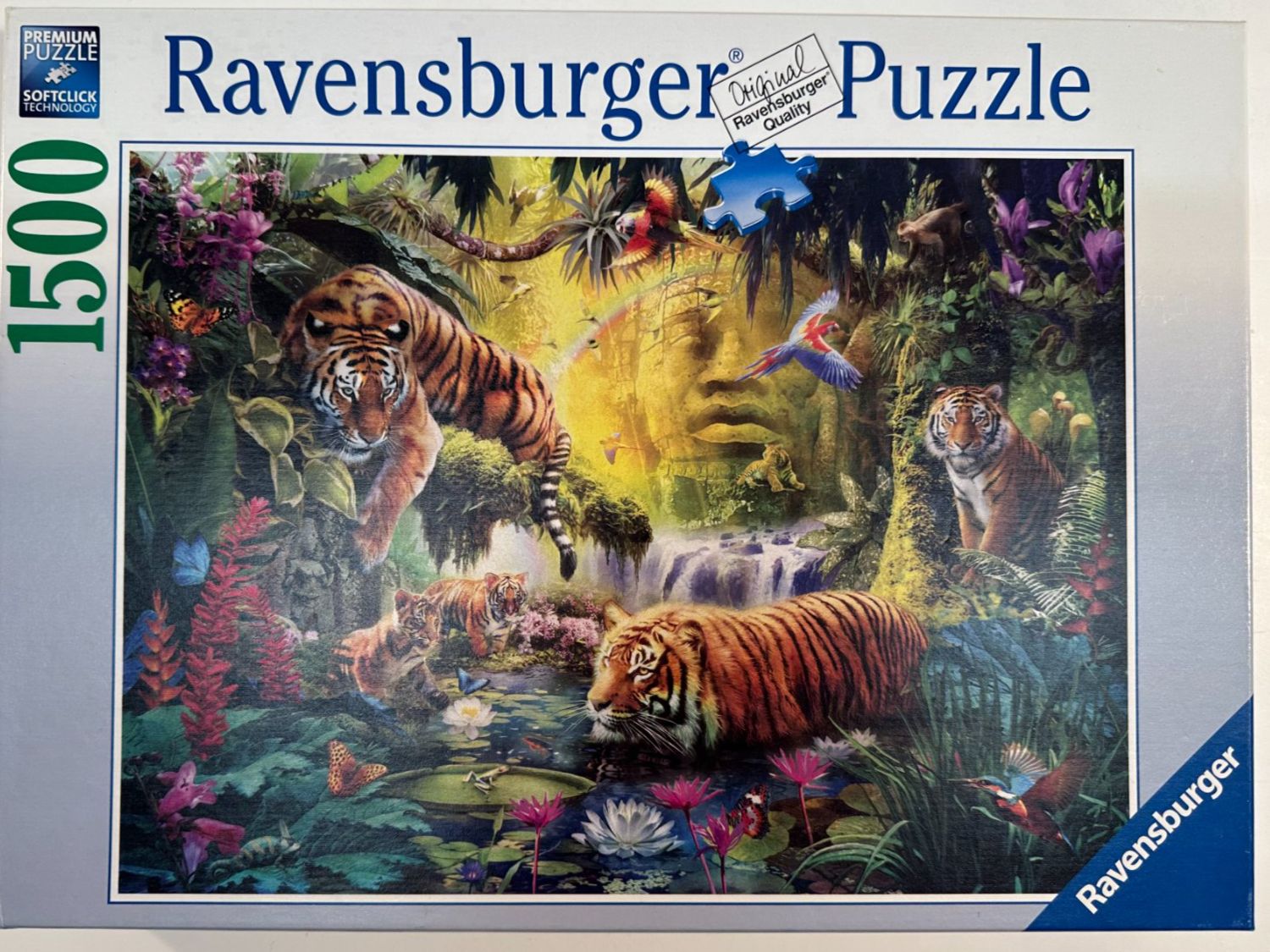 Ravensburger Puzzles: Ravensburger Puzzle. Tiger im Wald. 1500Teile – Gebraucht aus Dürnten von RaschaKatz