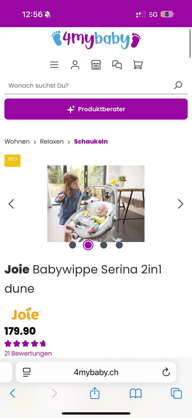 Joie Wippen & Schaukeln: Babywippe – Gebraucht aus Kriens von mel_vcl7 3