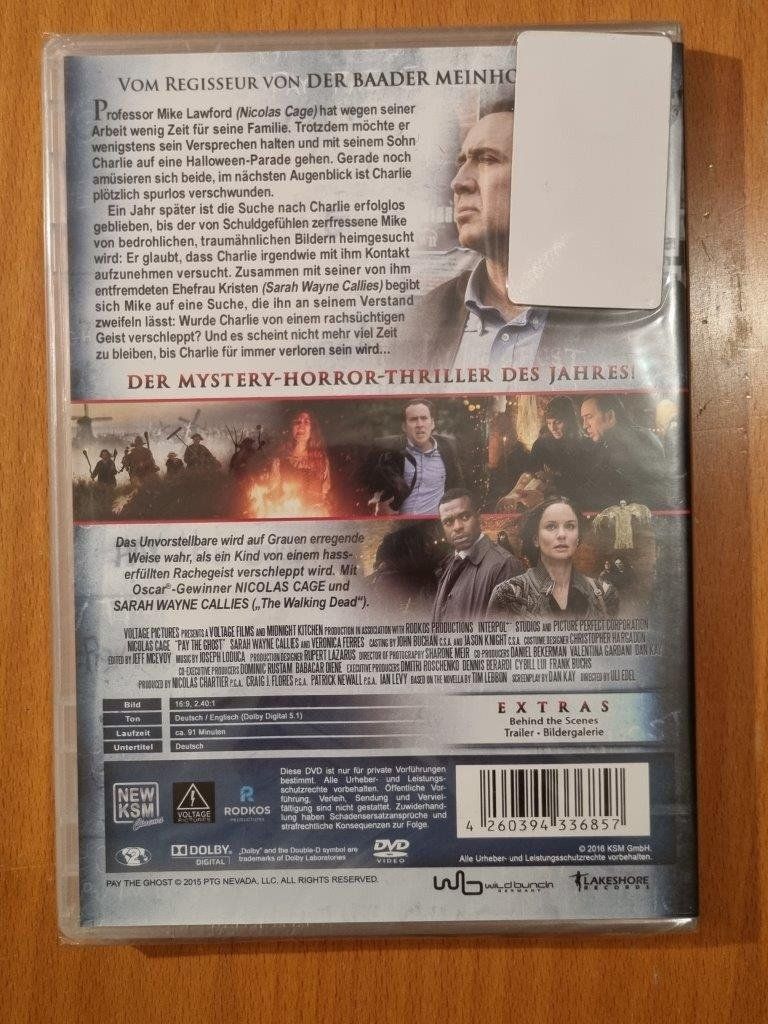 Tutti i DVDs: DVD: Pay the Ghost -> NEU – Nuovo e nell'imballaggio originale da Ehrendingen venduto da Thomas_2 1
