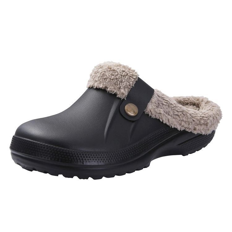 MoneRffi Warme Clogs – Wasserdichte Plüsch-Pantoffeln Aus EVA, Rutschfest, Für Damen Und Herren, Indoor & Outdoor, Maschinenwaschbar