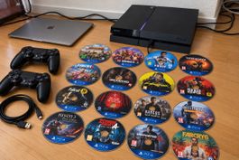PlayStation 4 + 2 Controller inkl. alle Kabel