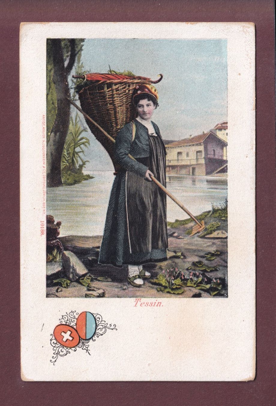 Cartoline postali: COSTUME - TESSIN / TICINO – Usato da Pully venduto da nicecards