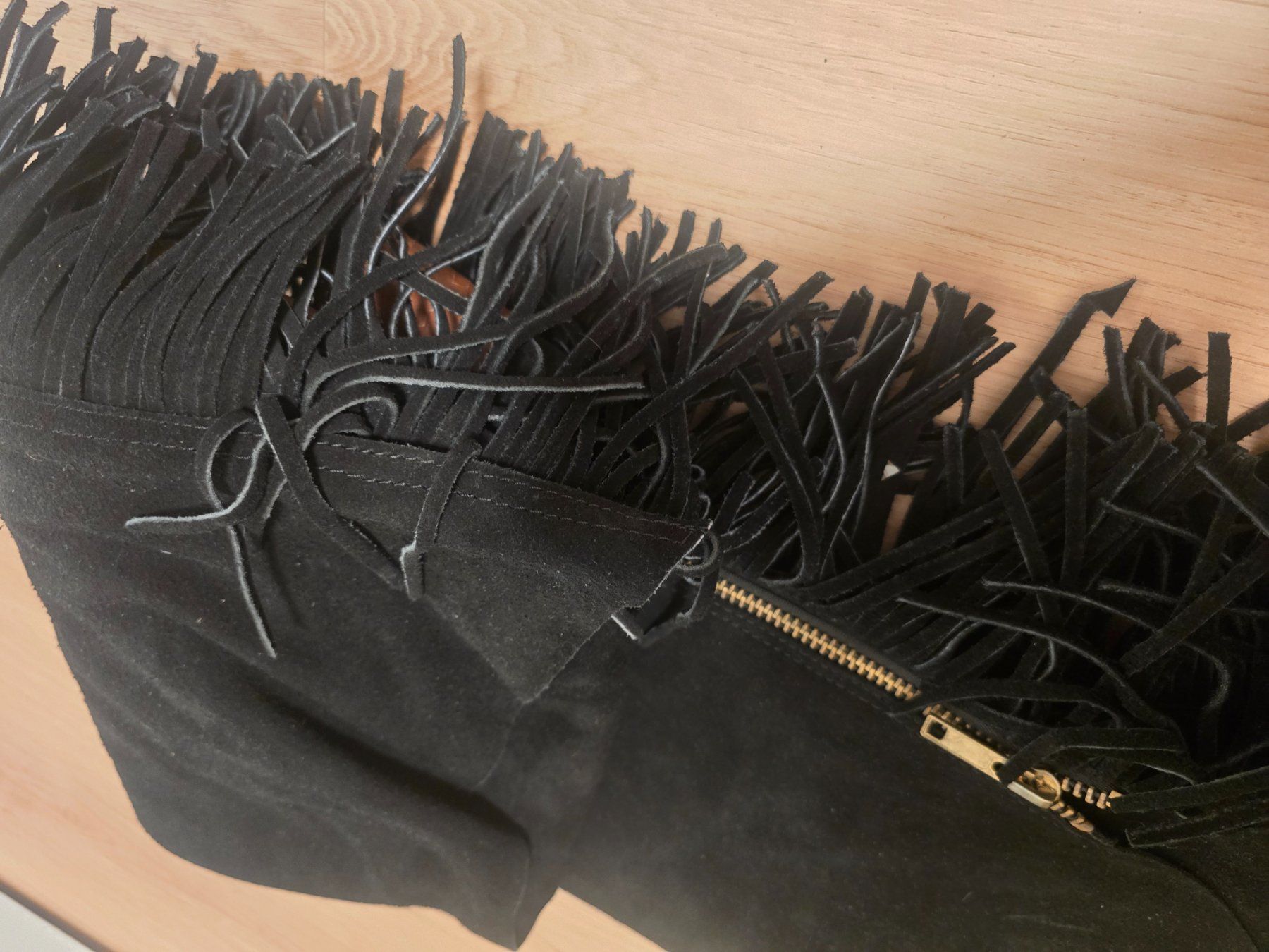 Pantaloni: Wildleder Showchaps mit Fransen, Western Chaps, Cowboy – Nuovo e nell'imballaggio originale da Erschwil venduto da LOLOPE 8