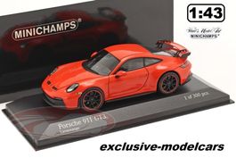 PORSCHE 911 (992) GT3 2020 lava-orange 1:43 von Minichamps
