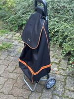 Einkaufswagen schwarz orange Rahmen guter Zustand