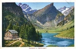 Seealpsee mit Säntismassiv