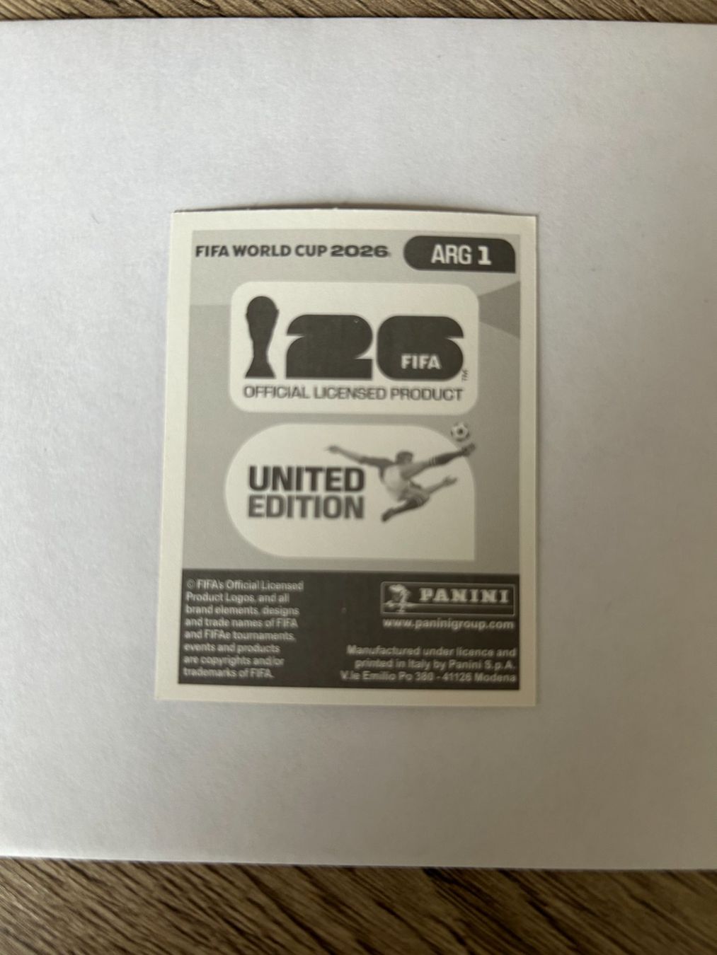 Panini Carte collezionabili: Panini FIFA World Cup 2026 - ARG 1 – Usato da Zumikon venduto da meter03 1